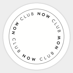 Now Club Logo Sticker